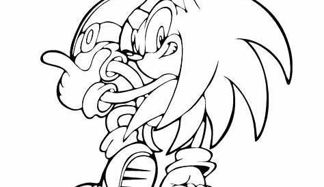printable super sonic coloring pages