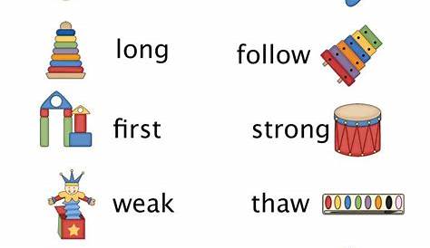 Antonyms Matching Pictures Worksheet | Have Fun Teaching Spelling