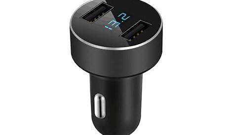 Mini Dual USB Car Charger with LED Display Voltage Detection for Audi a4 a3 q5 q7 a5 b6 b8 a6 c5