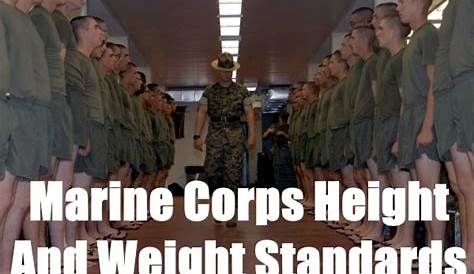 usmc height and weight online chart