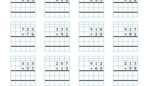 multiplication grid worksheet