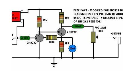 guitar fuzz box circuit diagram