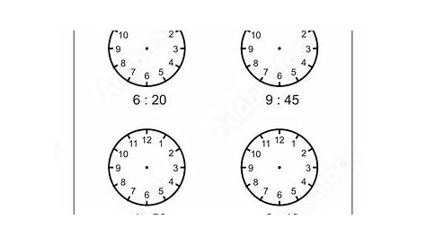 how to teach a child to tell time worksheets