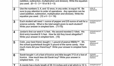 math problems for 6th graders with answers