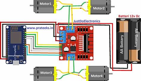 simple robot car circuit diagram