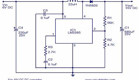 6 to 15 Volt DC Converter - Electronic Circuit
