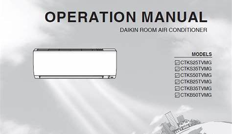 Operational Manuals - Daikin