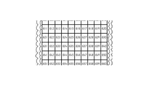 Printable Number Chart 1-1000 - Goimages Signs