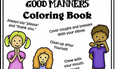 good manners for kids worksheet