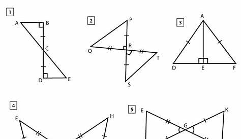 geometry proving triangles congruent worksheet