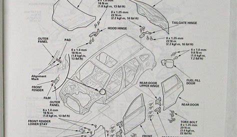 front end honda crv body parts diagram