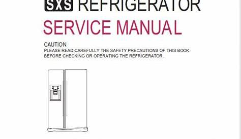 LG GC L197HFS Refrigerator Service Manual and Repair Guide