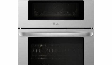 LG 30-in Self-cleaning Fingerprint-resistant Convection Microwave Wall Oven Combo (Stainless