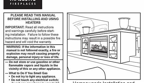 MAJESTIC FIREPLACES UVS33RN OPERATING INSTRUCTIONS MANUAL Pdf Download