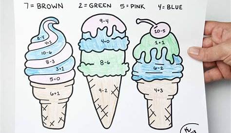ice cream math worksheets