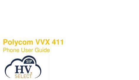 polycom vvx 411 user manual