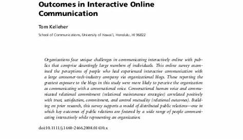 (PDF) Conversational voice, communicated commitment, and public