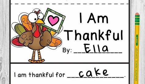 √ I Am Thankful For Worksheet - Theodore Bailey