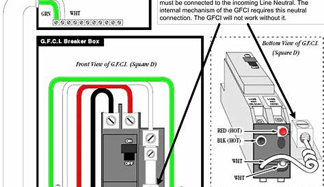 Square D Gfci Breaker Wiring Diagram - Free Wiring Diagram