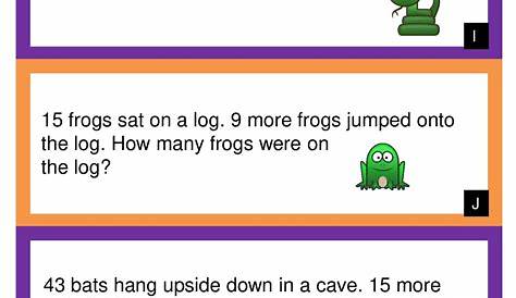 word problems for 1st graders