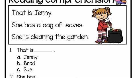 halloween reading comprehension worksheets for first grade - amazing