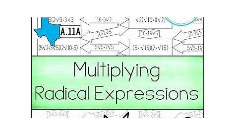 50 Multiplying Radical Expressions Worksheet