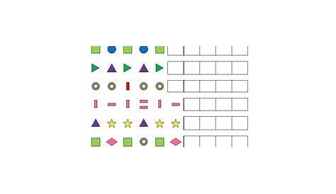 geometric patterns 4th grade worksheet