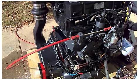 COMPLETE GM OMC Marine 3.0L, 4 CYL Longblock Engine/Motor - YouTube