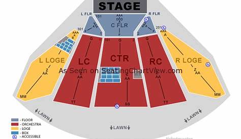 Merriweather Post Pavilion, Columbia MD - Seating Chart View