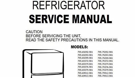 Kenmore Refrigerator Service Manual Pdf