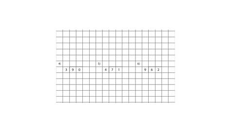 math drills long division with grid
