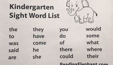 printable books for kindergarten sight words