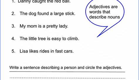 Adjective Worksheets | K5 Learning