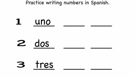 spanish worksheets free printable