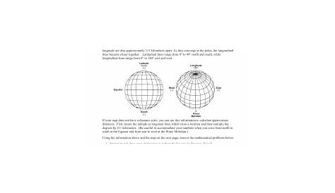 latitude and longitude worksheets printable