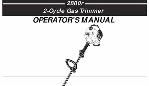 RYOBI 2800R OPERATOR'S MANUAL Pdf Download | ManualsLib