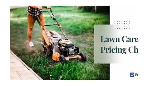 Price Lawn Care Pricing Chart