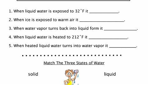 the properties of water worksheets