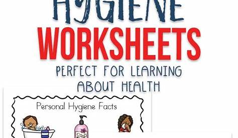hygiene worksheet for kids