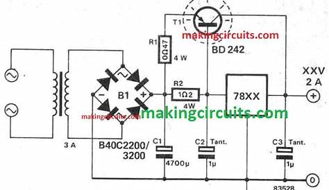 car 12v battery charger circuit diagram