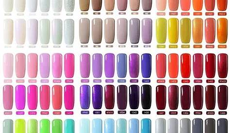 gelish nail color chart