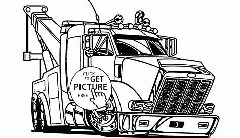 Tow Trucks Coloring Pages - Coloring Home