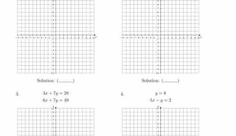 graphing system of equations worksheet