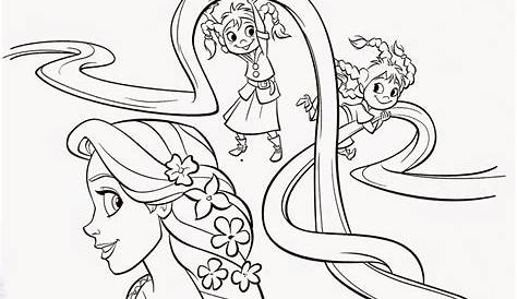 Coloring Pages: "Tangled" Free Printable Coloring Pages of Rapunzel