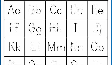 lowercase alphabet tracing free