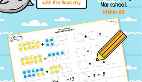 subtracting to 20 worksheets