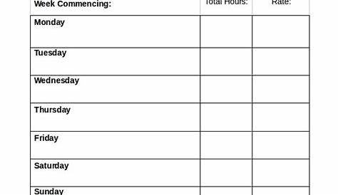 [Download] Simple Timesheet (Template) - Bonsai