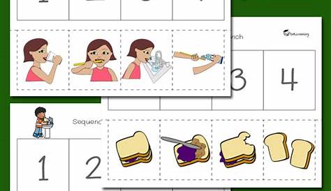 sequencing worksheets for kindergarten