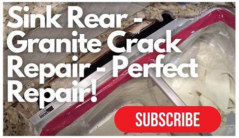 Granite Counter Crack Behind Kitchen Sink | Full Repair in 2 min - YouTube