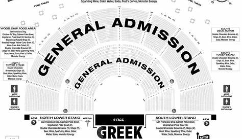 greek theatre seating chart with seat numbers